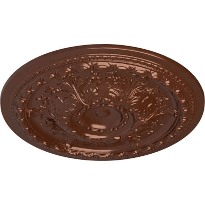 Médaillon de plafond Endurathane Galveston, DE 36 5/8 po x P 3 5/8 po x P 2 3/8 po (convient aux auvents jusqu'à 4 3/4 po), finition or pâle peinte à la main