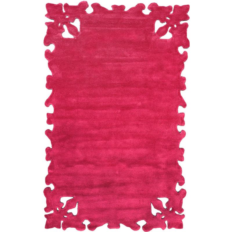 Tapis fuchsia Chudney, 5 pi x 8 pi