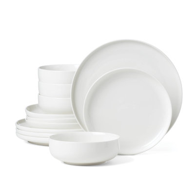 Oneida Entertain 365 24 Seven White 12 - Piece Dinnerware Set