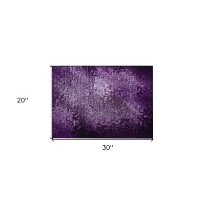 Tapis intérieur lavable antidérapant 2 pi x 3 pi mauve