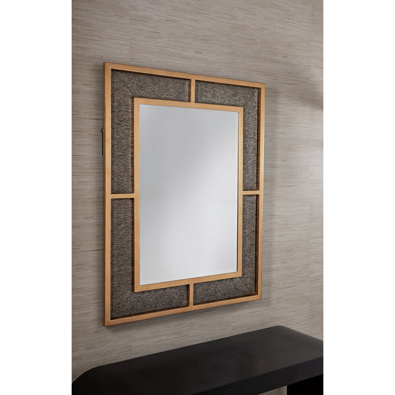 Bedford Wayland Mirror, Gold/Black