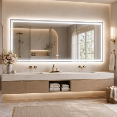 Miroir de salle de bain 84 po x 40 po