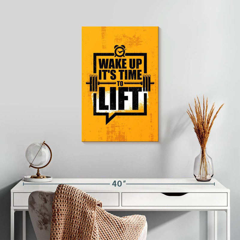 Citation «Kema Time To Lift», H 24 po x l 16 po