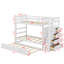Lit superposé simple au-dessus de simple avec lit gigogne Janneli Kids-744549265