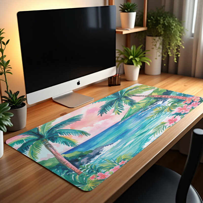 Polyester Desk Pad, 31.5x15.5