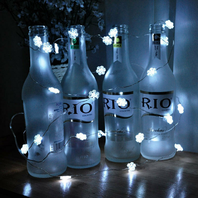 Guirlande lumineuse à piles DEL Snowflake