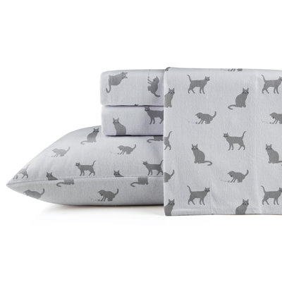 Flannel Animal Print Sheet Set