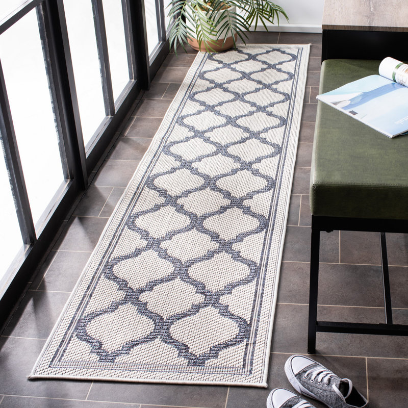 Murielle Performance Machine Washable Geometric Indoor/Outdoor Area Rug, Runner 2' x 8'