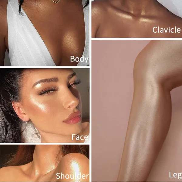 20 ml Vloeibare illuminateur pour le corps bronzer Olie Mist Hoogtepunt illuminateur cosmétique Shimmer