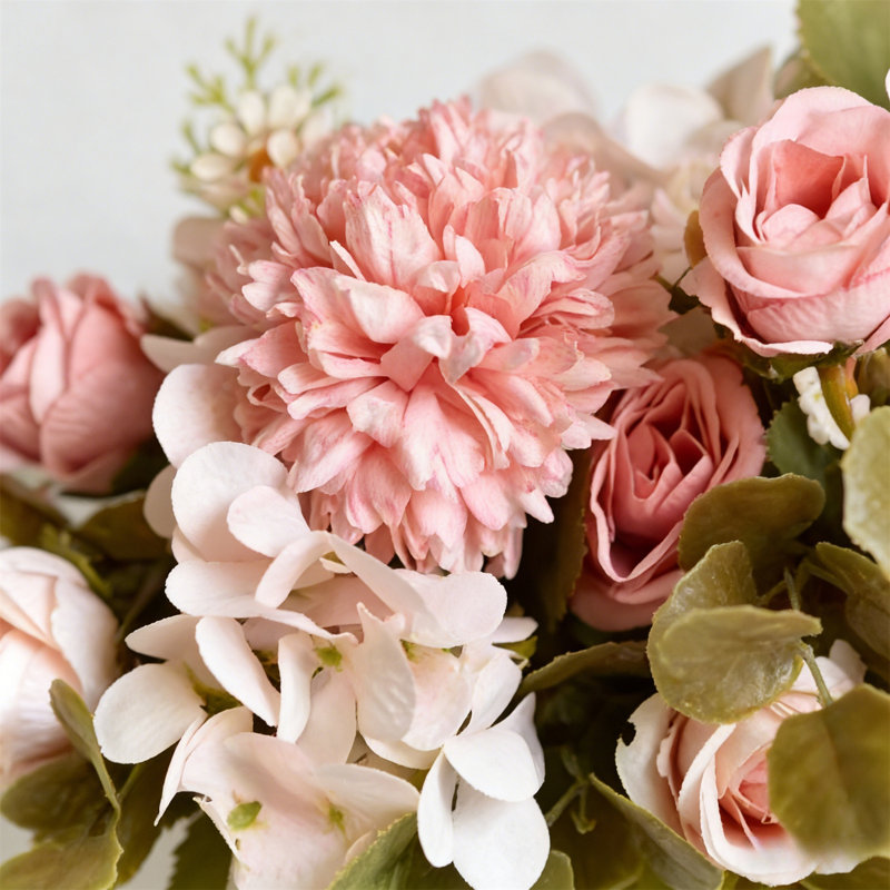 Couronne de linteau artificielle à fleurs séchées