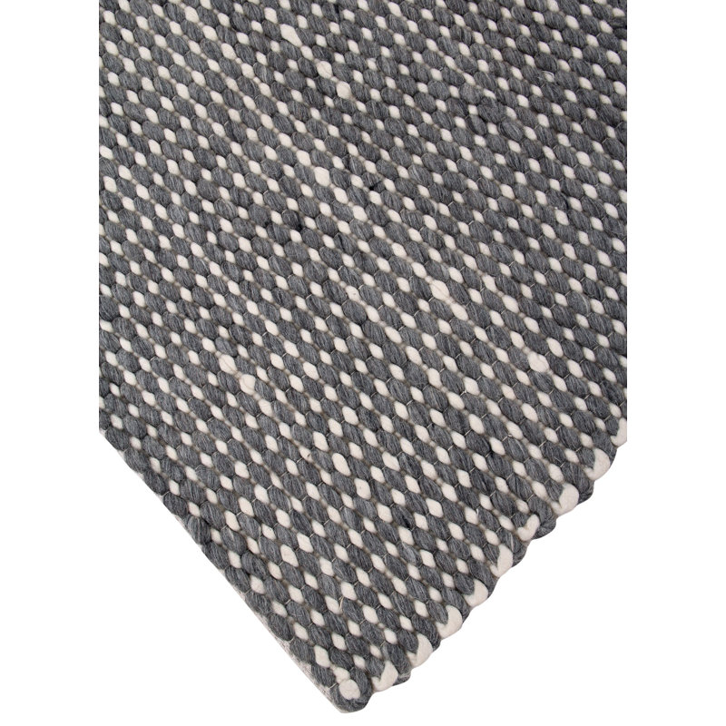Advika Solid Colour Hand Woven 152cm X 244cm Area Rug