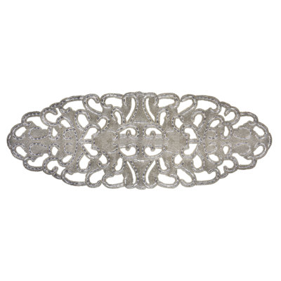 Hand Beaded Lace Circular Runner