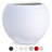Kute Nest Indoor/Outdoor Fiberstone Globo Ball Planter - Santorini White 20"D (Opening 13.5")-114366457-114366454