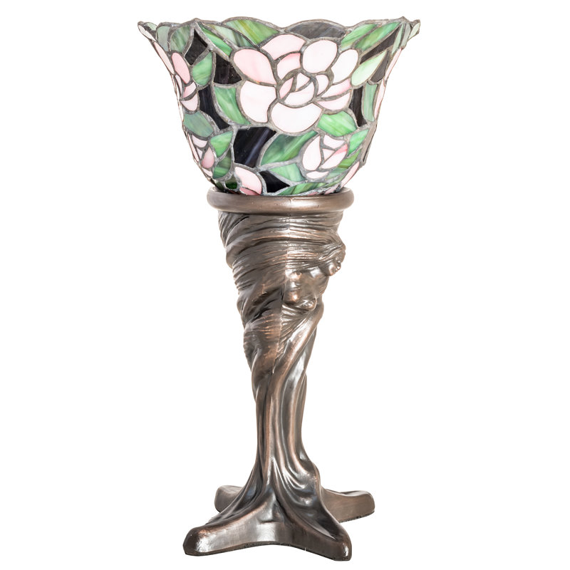 Lampe torchère en bronze 15 po Begonia