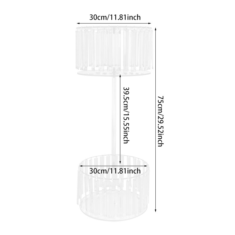 2-Tier Clear Acrylic Flower Rack