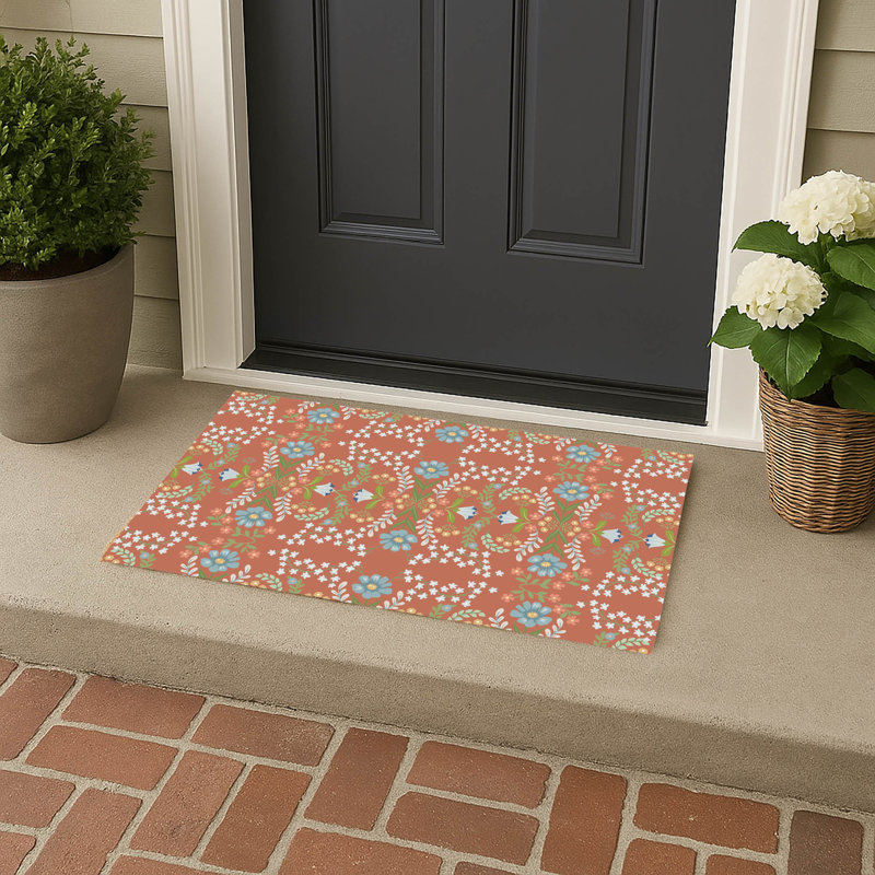 Paillasson Cecelia, Terracotta, L 34 po x L 21 po