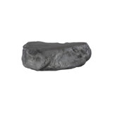 Cast Boulder Coffee Table, Charcoal Stone, Large