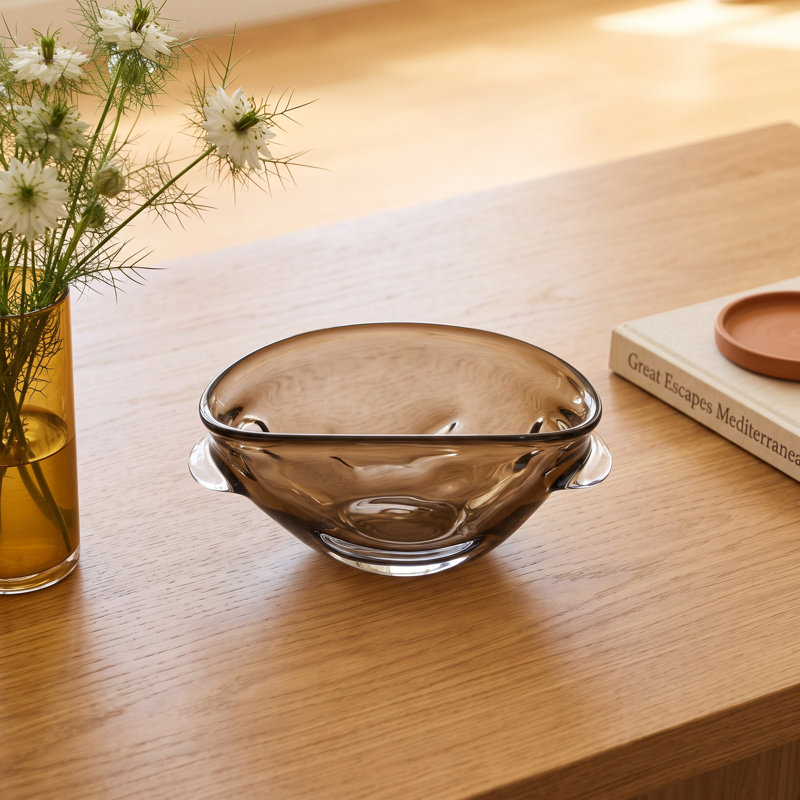 Smokey Umber Glass Bowl
