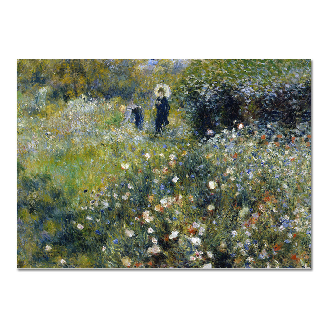 Acrylglasbild Donna Con Ombrello In Giardino von Pierre Auguste Renoir