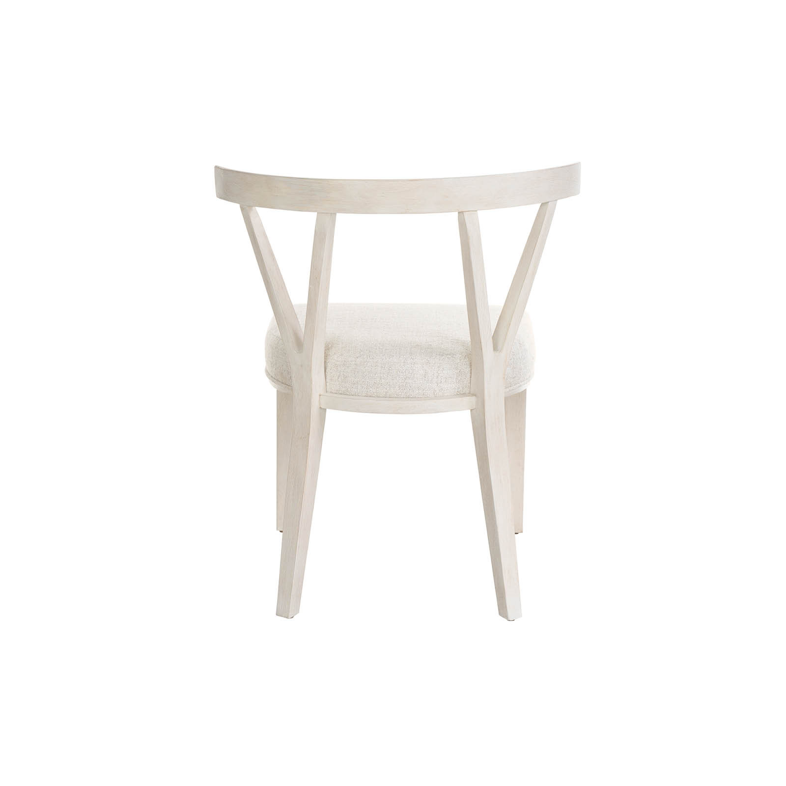 Dwell Polyester Blend Side Chair Dining Chair, Ivory