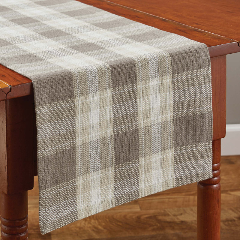 Shalyric Rectangular Plaid Table Runner, 72" x 15"