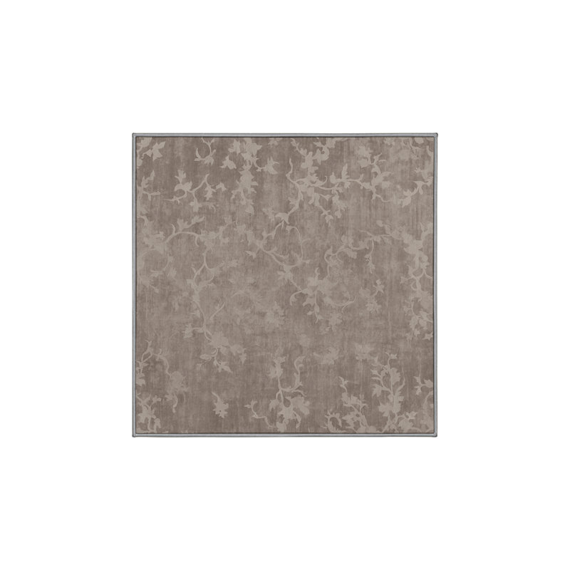 Machine Washable Gray Area Rug GSIX03606, Square 3'