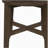 Mavis deep brown solid wood round side table