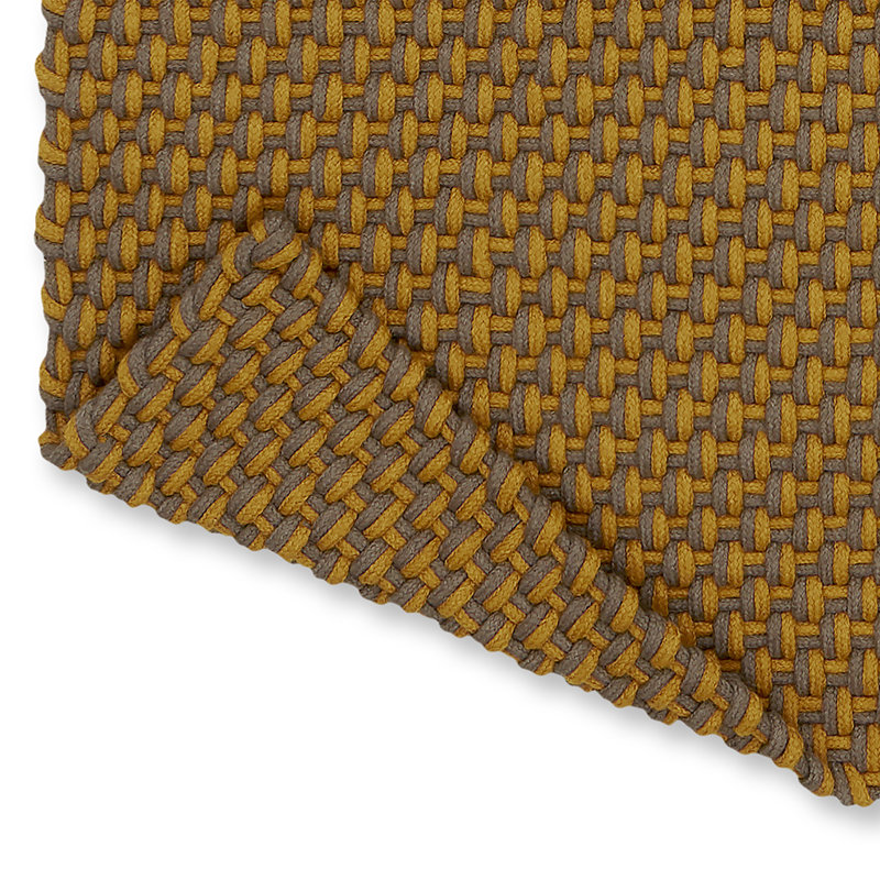 Lace Area Rug in Mustard Taupe, Rectangle 4'7" x 6'7"