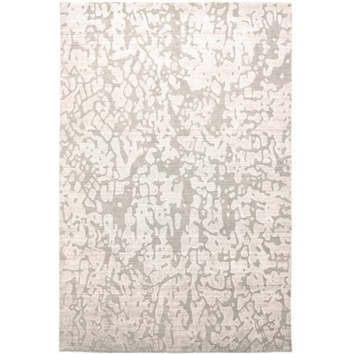 Ananya Abstract Area Rug in Silver