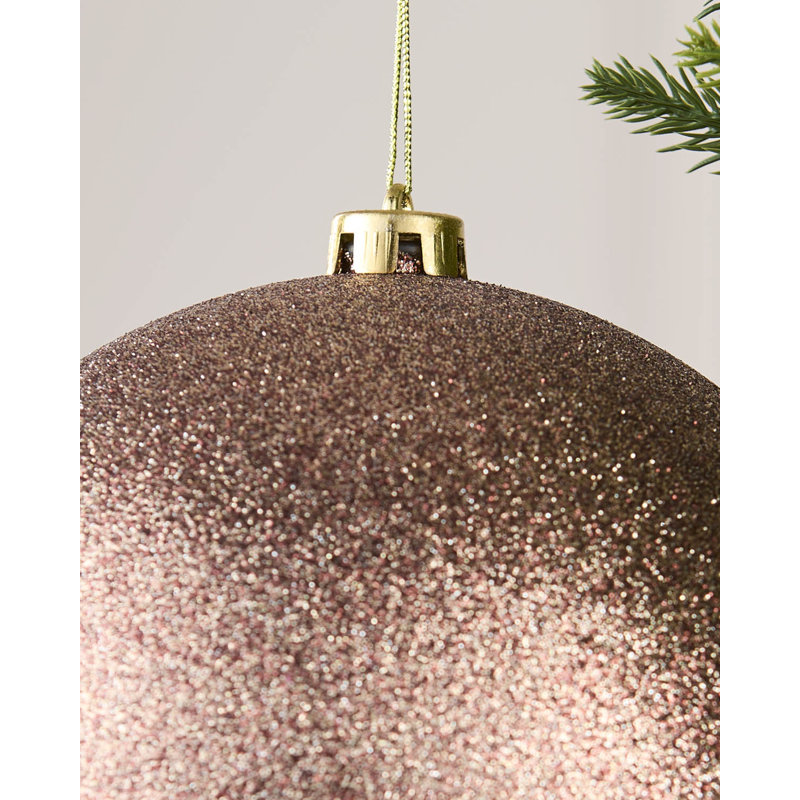 16cm Polystyrene Bauble, 21.8 cm H x 20 cm W x 20 cm D, Mocha