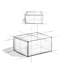 Pouf carré en coton 20 po Nate-1558665320