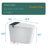 Smart Toilet With Bidet Feature - Auto Open/Close, Foot Sensor, Self-Cleaning Ability, White Open/Close Led Screen, Warm Water,