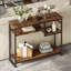 100cm Geometric Art Console Tables for Entryway, Skinny Entry Table with 4 Tier Storage Shelves-949424281