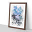 Chephren Lake In Canada Watercolour - Picture Frame Graphic Art-56923267-56923266