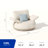 Calla 4 Person Outdoor Patio Conversation Sofa Set, Loveseat With Cream Fashion