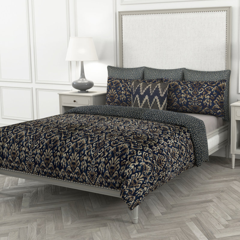 Studio Line Standard Cotton Duvet Cover, Navy, King Duvet Cover