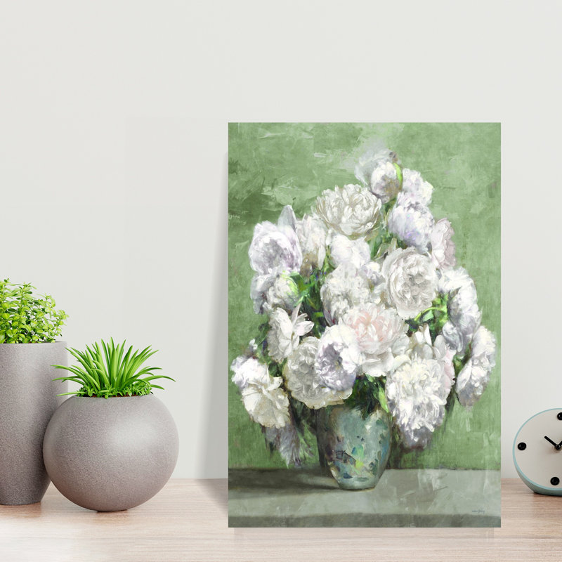 Art contemporain fleur contemporaine, H 18 po x l 12 po