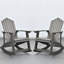 Chaise Adirondack berçante d'extérieur FCR2-69819422