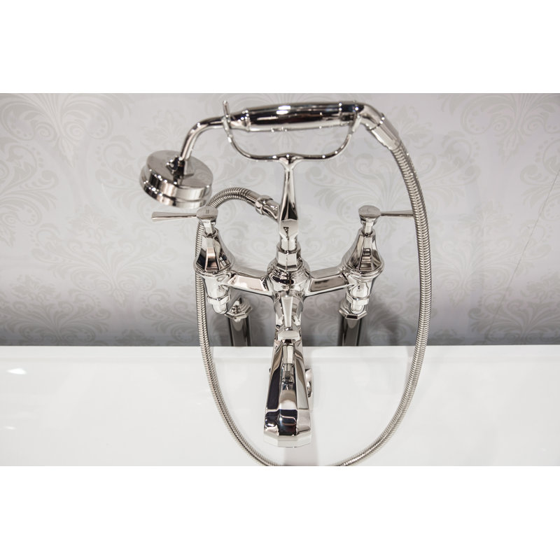 Deco™ Exposed Deck Mounted Clawfoot Tub Faucet, Polished Chrome, Lever Handle