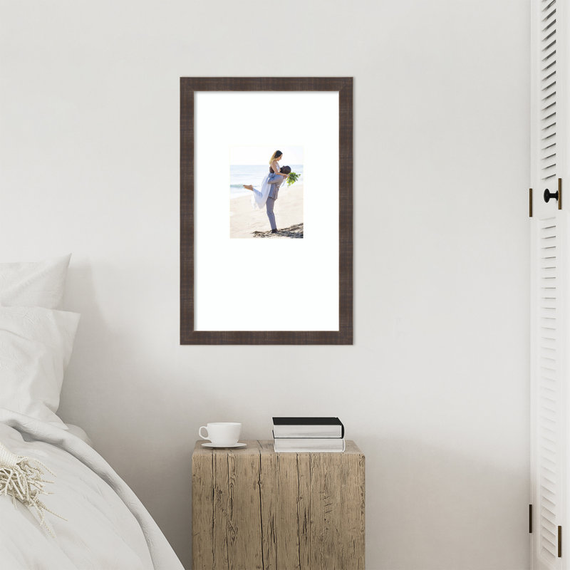 Cadre photo Whiskey Brown, 16 x 26 avec passe-partout 8 x 10