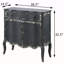 Console 2 portes gris antique