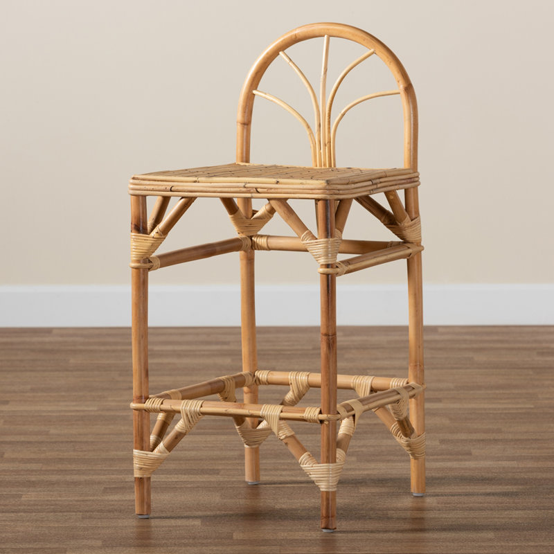 Tabouret de comptoir en rotin 26,6 po Cayslee