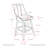 Aodhi Upholstered Counter Stool with Solid Wood Frame-1207447505