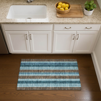 Premium Machine Washable Mayfield AMF1954 Stripes Rug