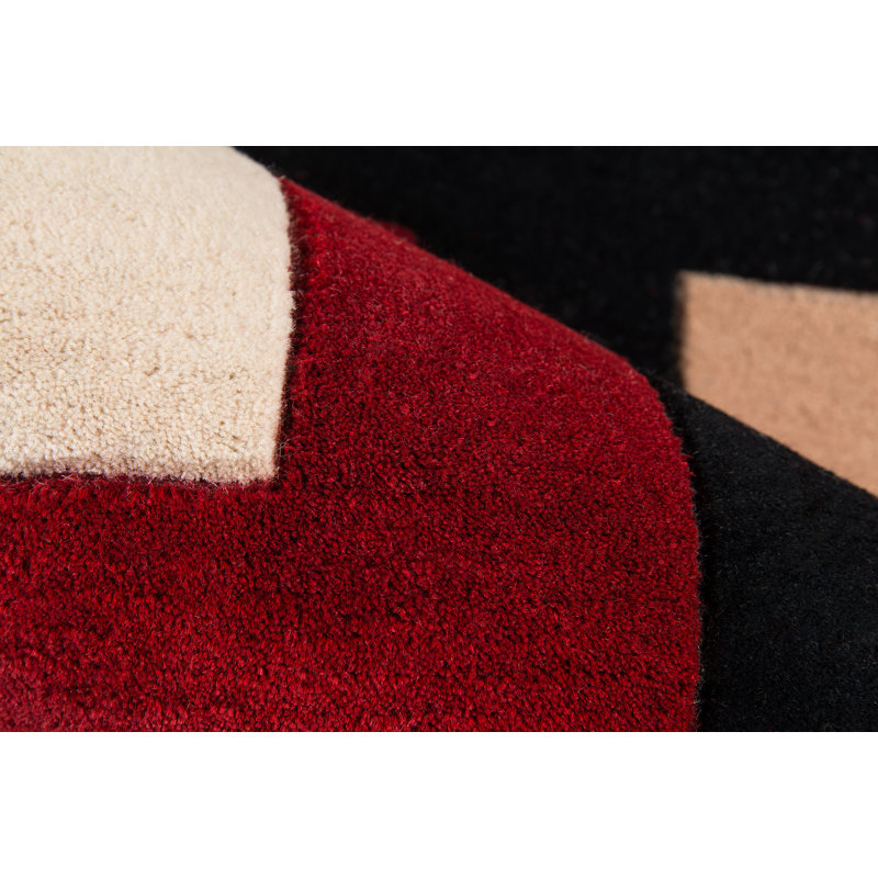 Ayano Wool Geometric Indoor Rug, Rectangle 9'6" x 13'6"