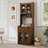 Farmhouse Storage Cabinet with Microwave Stand