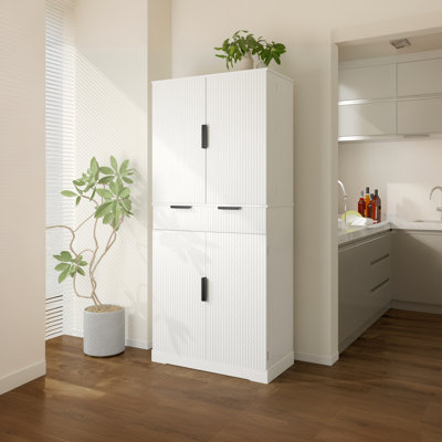 72-Inch 3-Keyboard Drawer Kitchen Food Cabinet, Bathroom/Dining Room Multi-Functional Independent Storage Cabinet