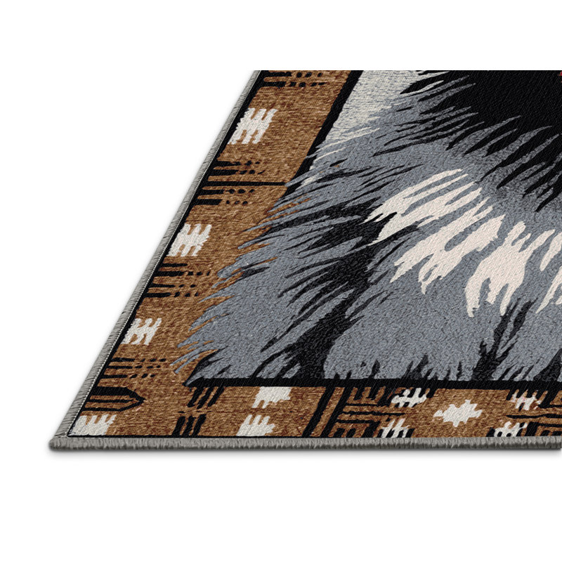  Tapis lavable Vinge de singe lavable, Rond 8 pi