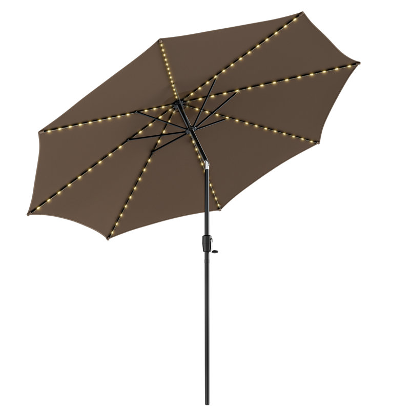 Parasol de marché lumineux 10 "Cayuga, Café