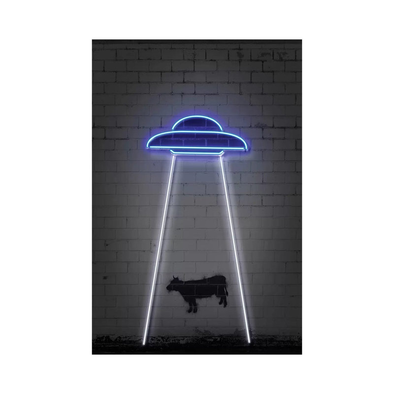 UFO by Octavian Mielu - Wrapped Canvas Gallery-Wrapped Canvas Giclée, 20.32 cm H x 30.48 cm W